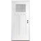 Codel Doors 36" x 80" Primed White Shaker Exterior Fiberglass Door 3068LHISPSFHFLS200P69161DB - alternate 1